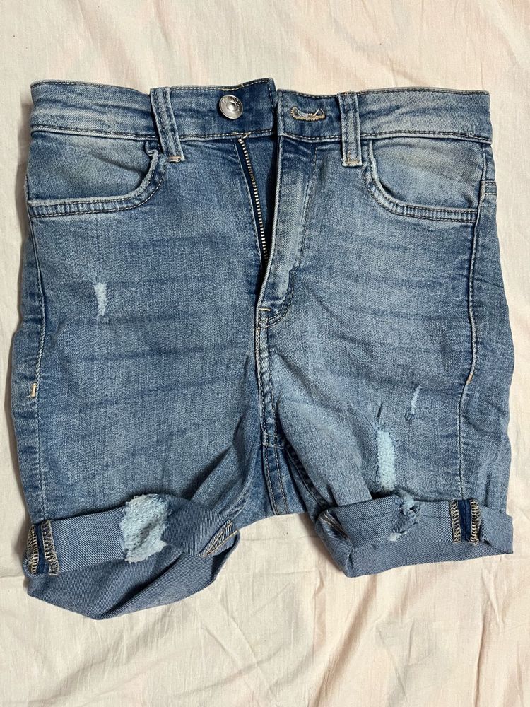 H&M Blue Denim Shorts