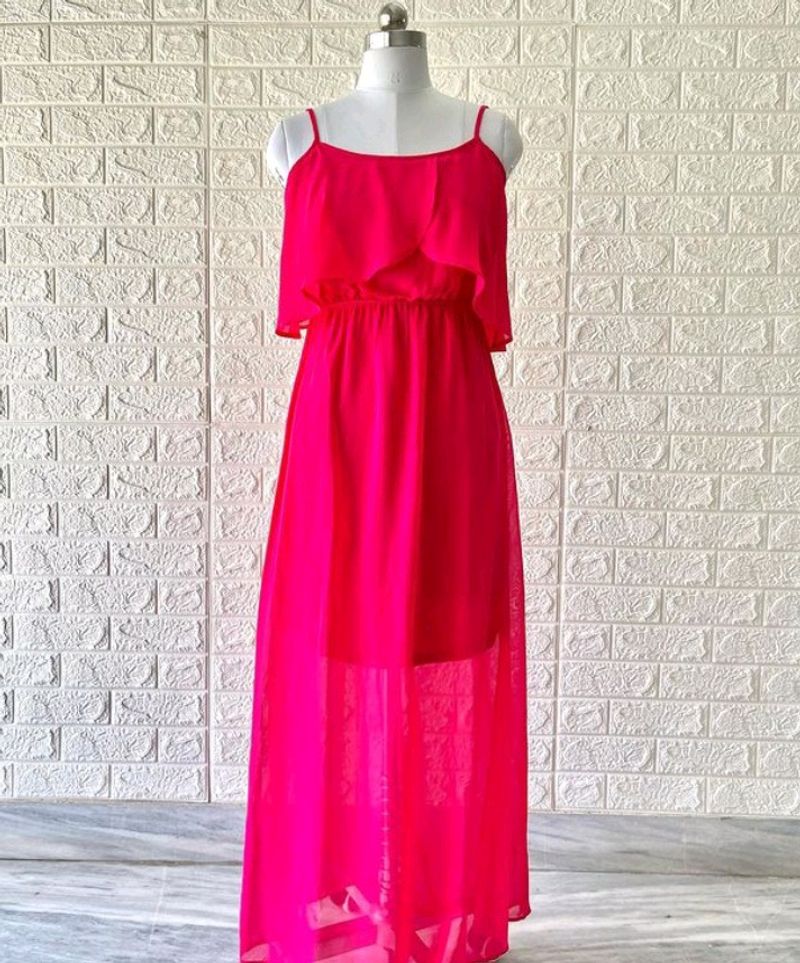 Imported Rose Pink Beautiful Dress