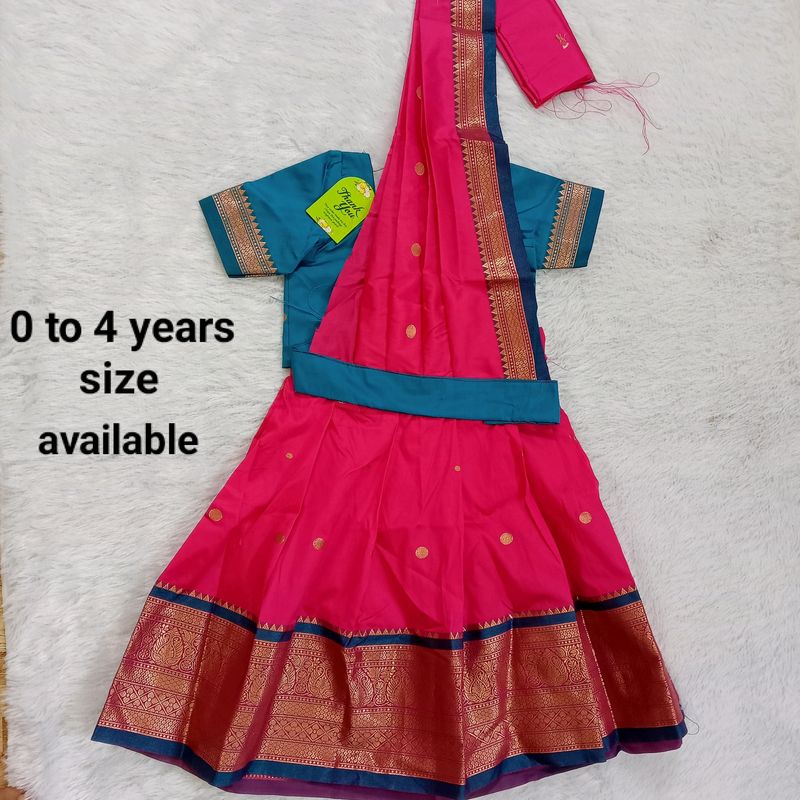 Baby Girls Ethnic Wear Half Saree