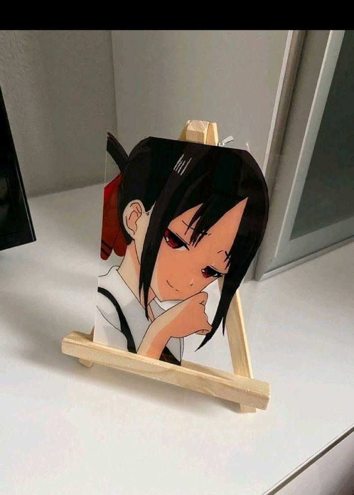 Anime Glass Painting With Stand