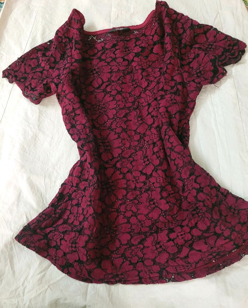 Lace cut Womens blouse