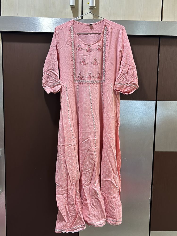 Beautiful Light Pink Anarkali