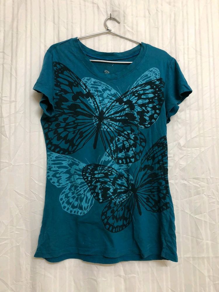 Blue Short Sleeve T Shirt