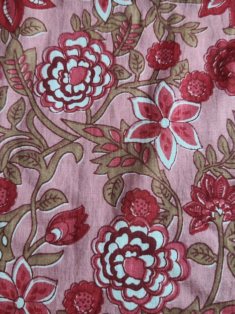 Pure Cotton Floral Printed Cut Piece 1 Meter