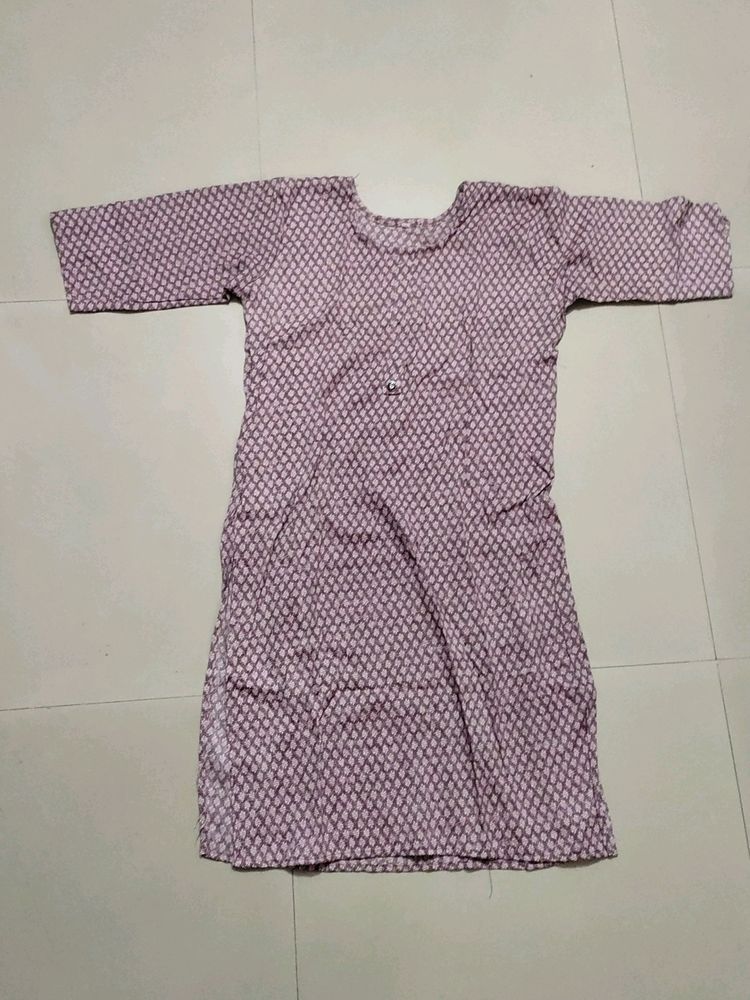 Lavender Straight Kurta