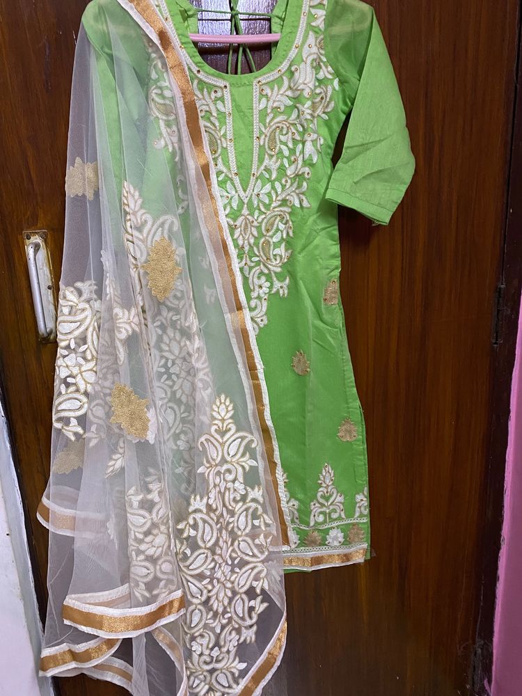 Parrot green suit set