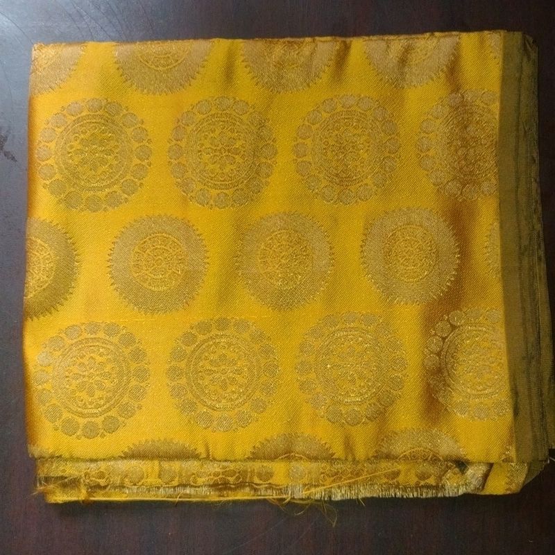 Kurti Material Mustard Colour