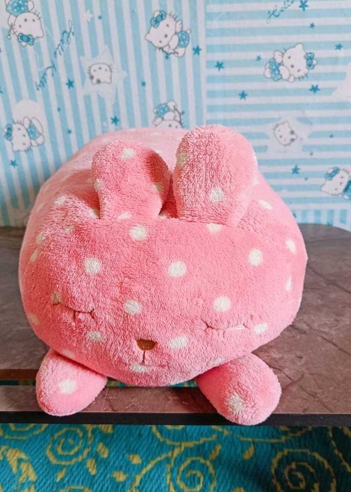 Pink Colour Cat Pillow Plushie