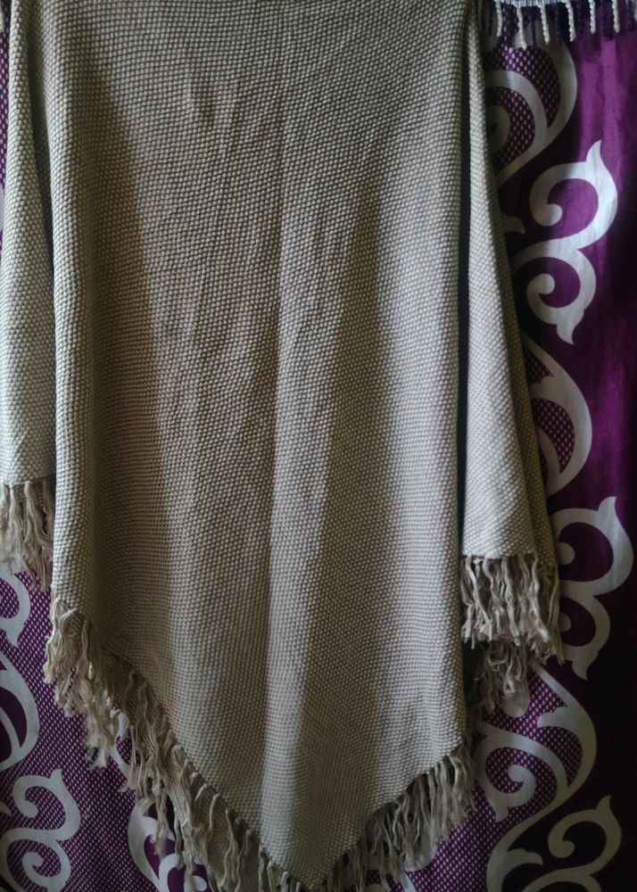 Cream Poncho