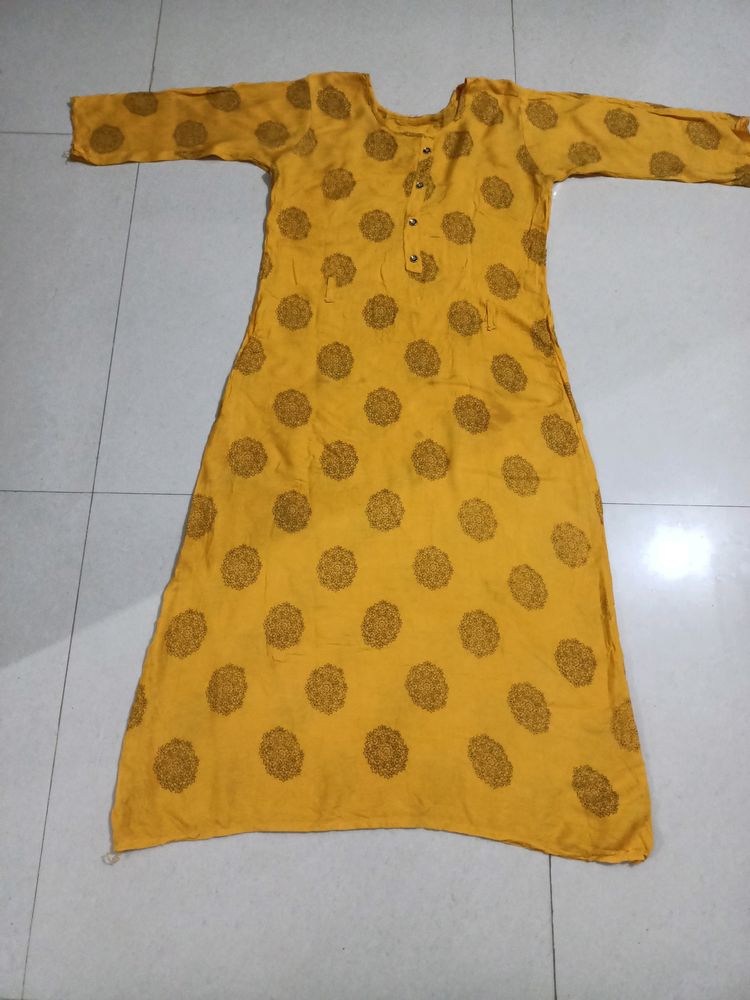 Freash Yellow Gold Colour Kurta