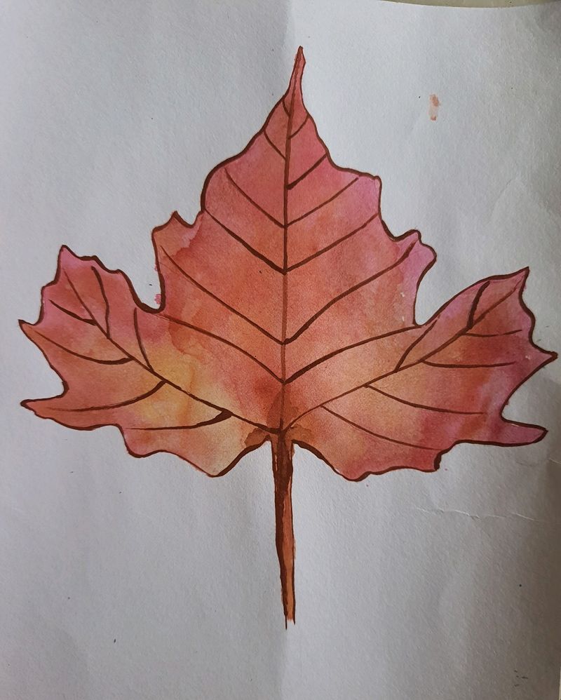 leaf painting 🍁