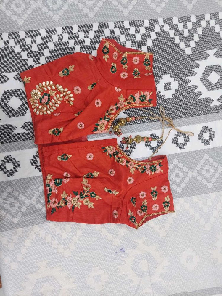 Ethnic Red Blouse