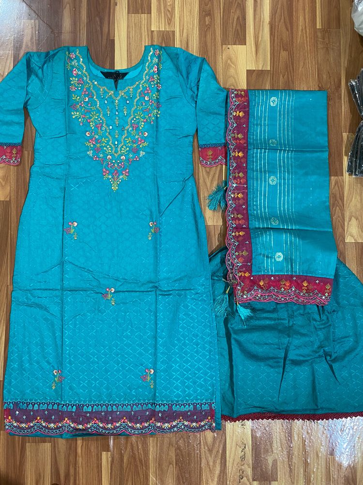 Sea Green Sharara Set For Women