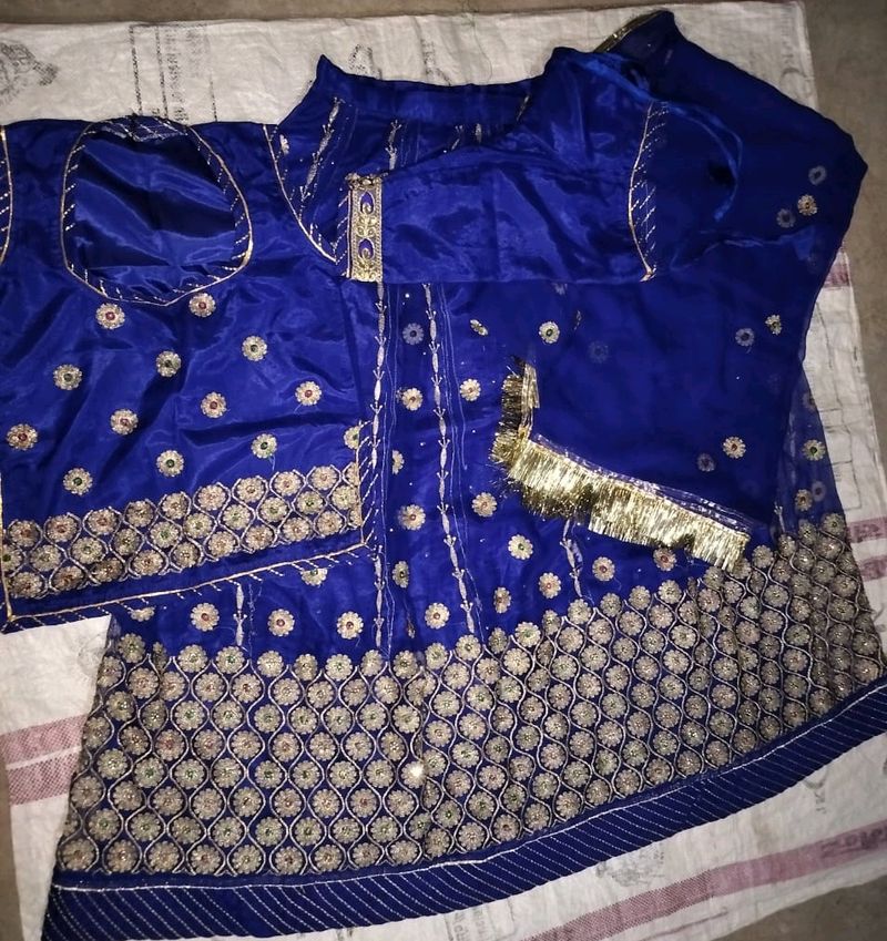 Royal Rajputi Poshak With Neavy Blue Colour