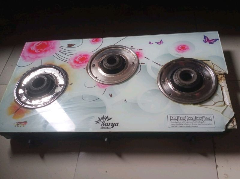 Automatic 3 Burner Gas Stove