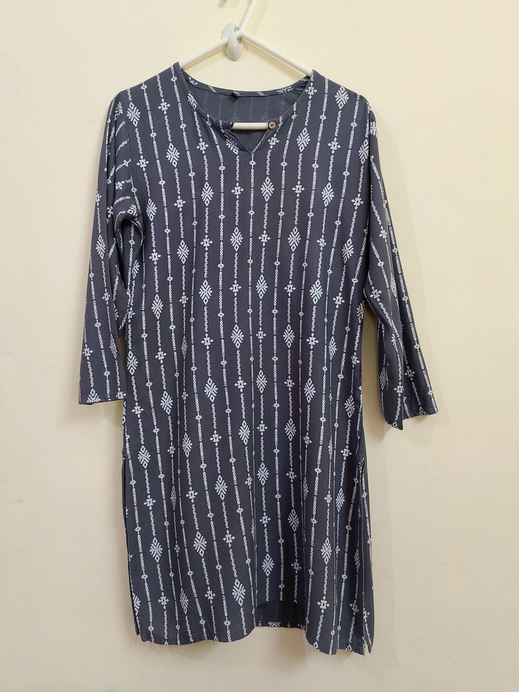 charcoal short kurta