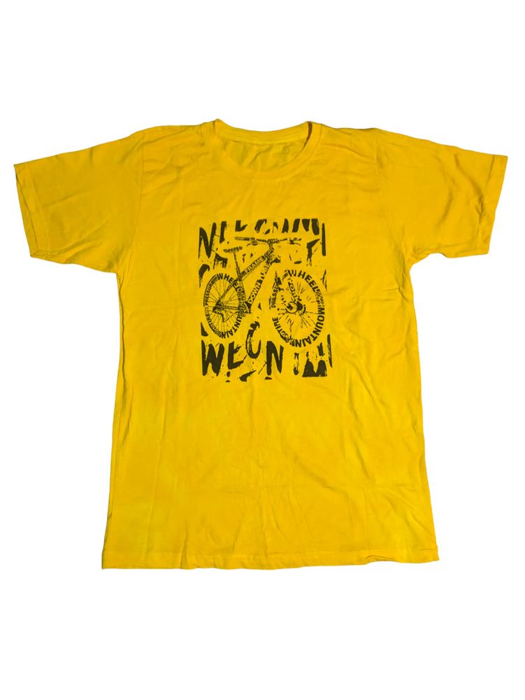 Unisex Cotton Tshirt Yellow 🟡