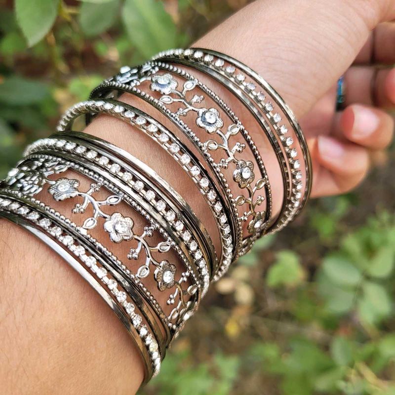 Shivarth Bangles set Black oxidized Jewellery