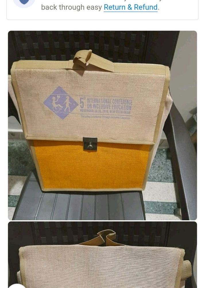 Jute Office Sling Bag