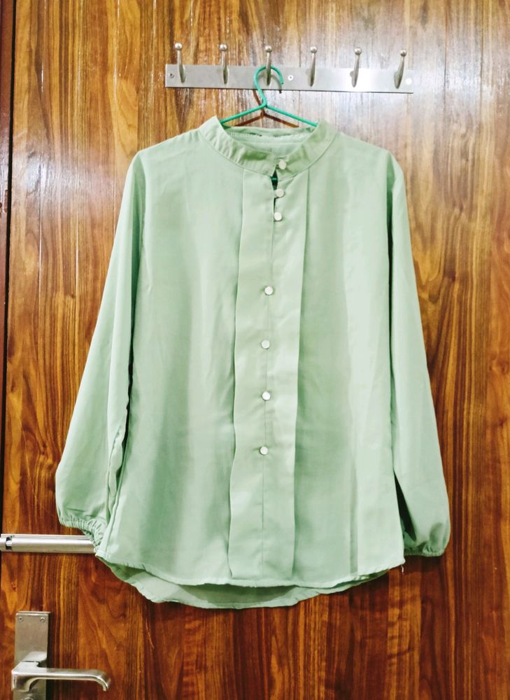 Sap Green Formal Top