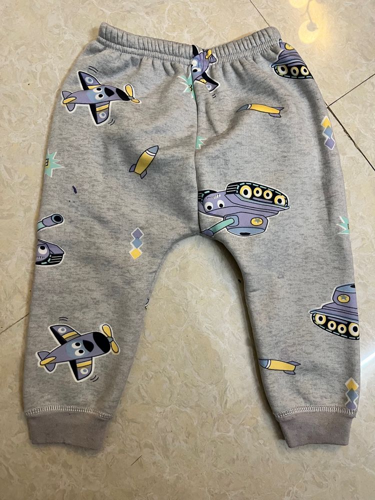 Baby Fleece Bottom Grey Color 1-2 Years Old