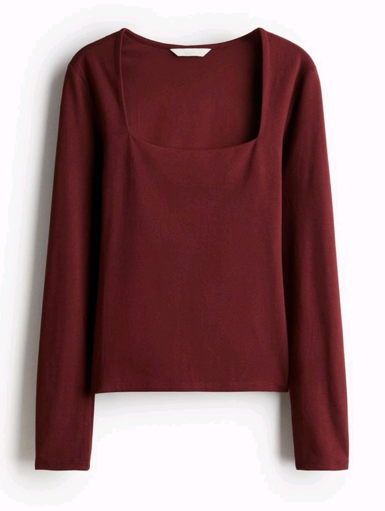 H&M Square Neckline Top