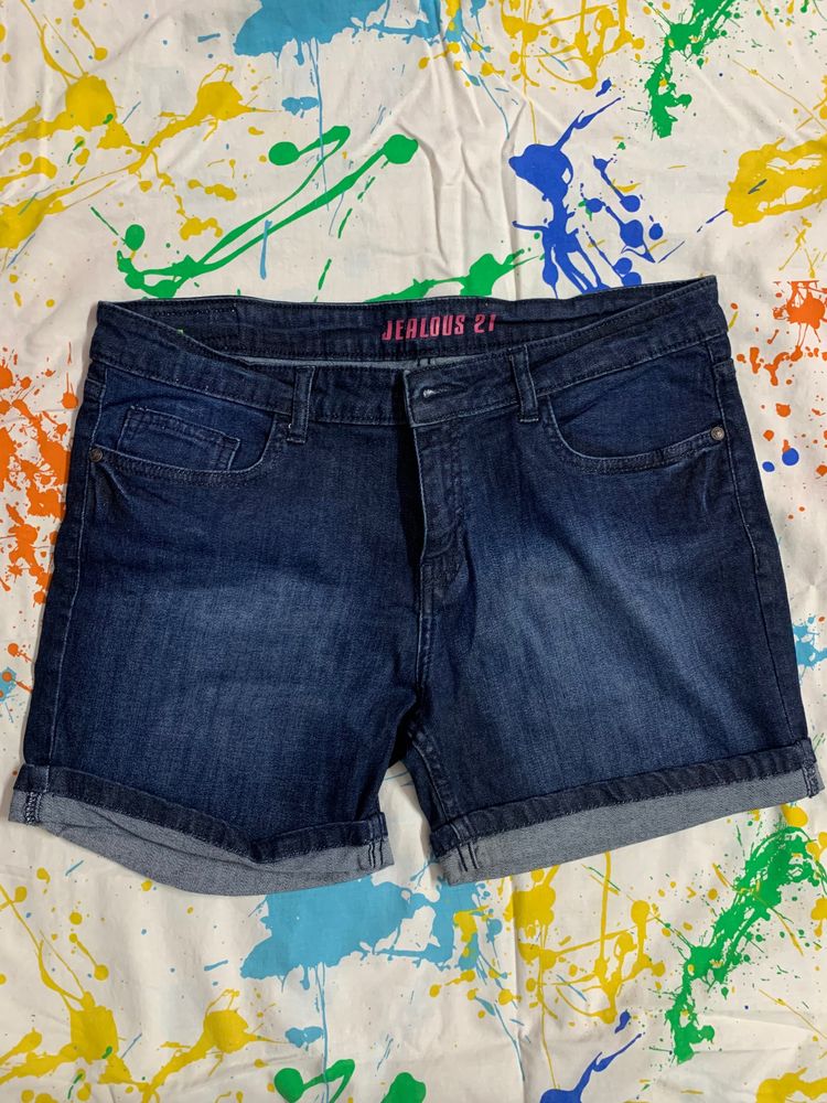 Jealous 21 Branded Denim Shorts