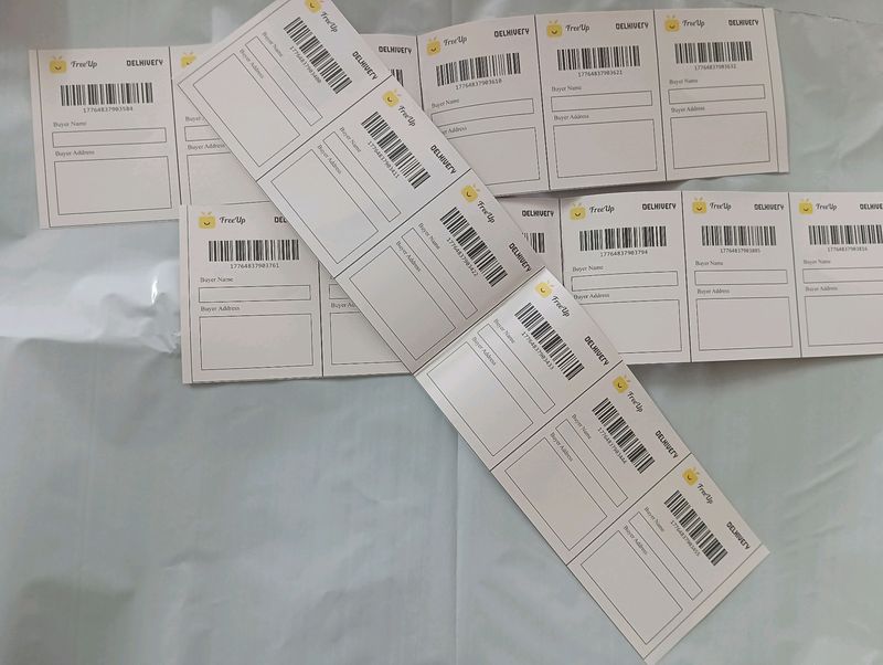 5 Shipping Labels And  Bag