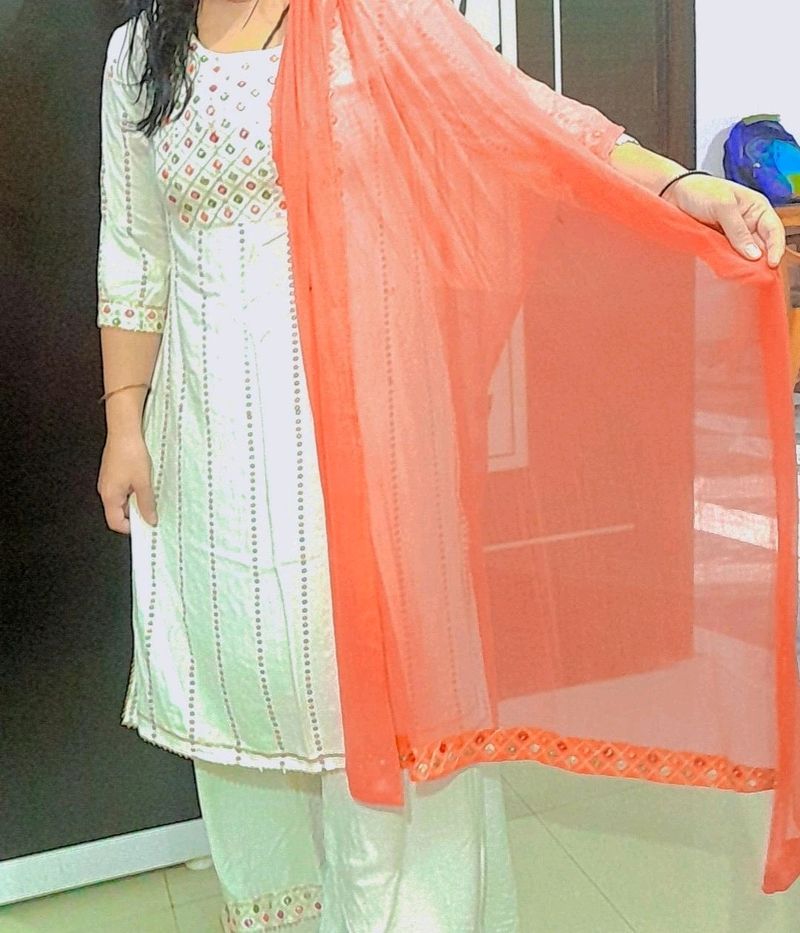 Palazo Set With Dupatta