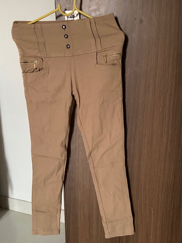 Khakhi Trousers, Fits Size XS And S