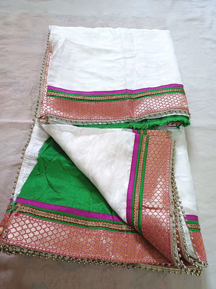 💥🆕️ Brasso Self Design Saree With Brocade Border