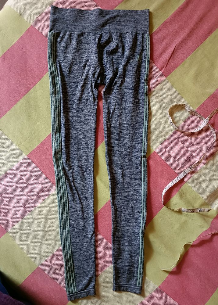 HRX Grey Active Wear Gym Leggings