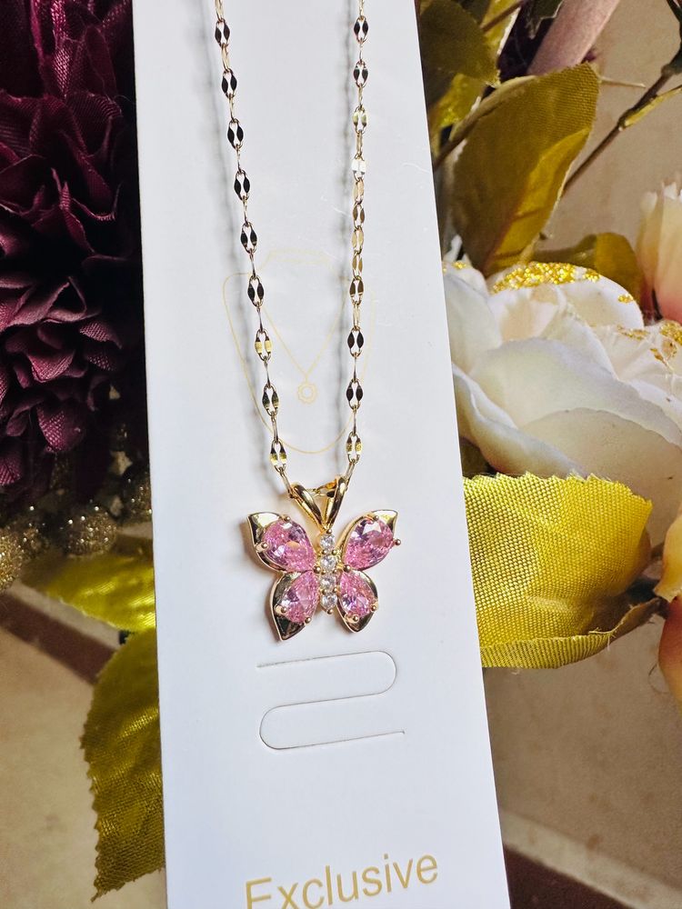 Antitarnish Butterfly Chain😍