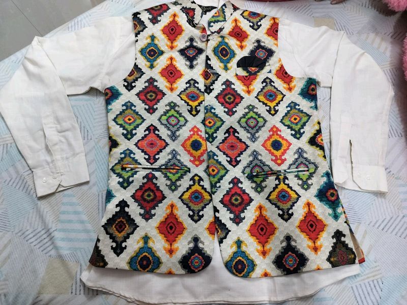 Jacket With Short Kurta