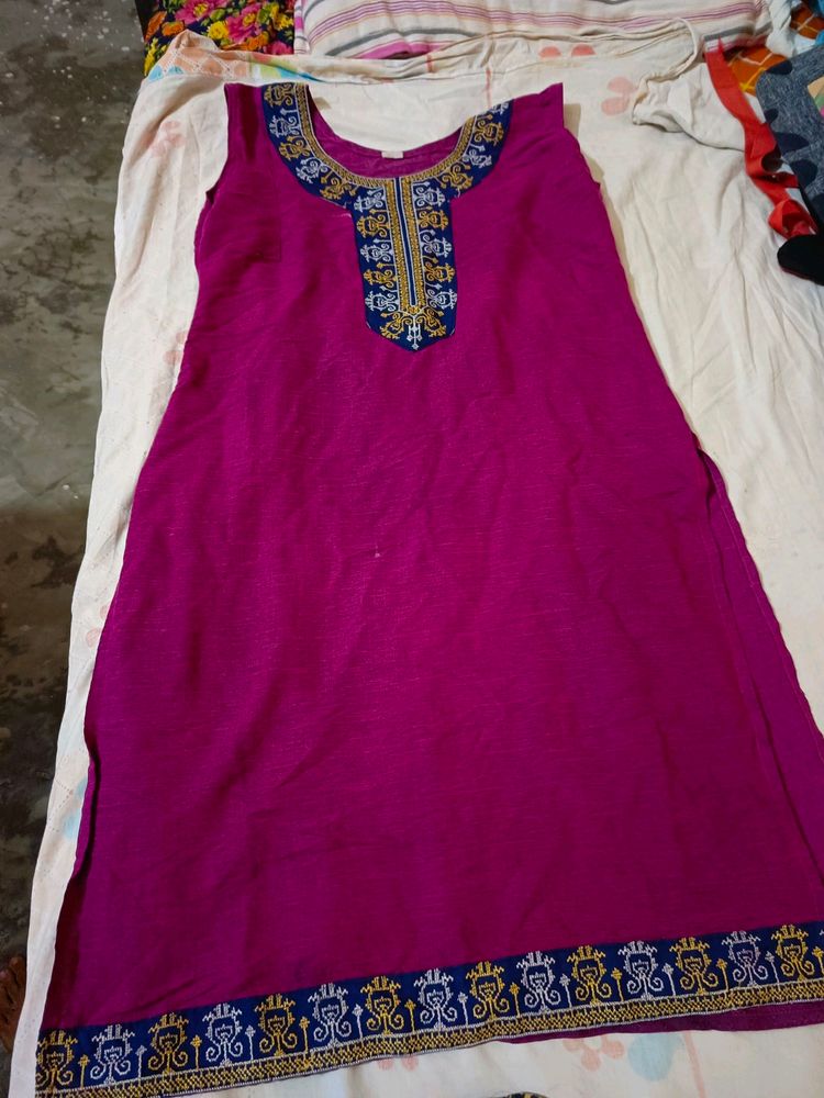 Kurta Sleev Less For Womens