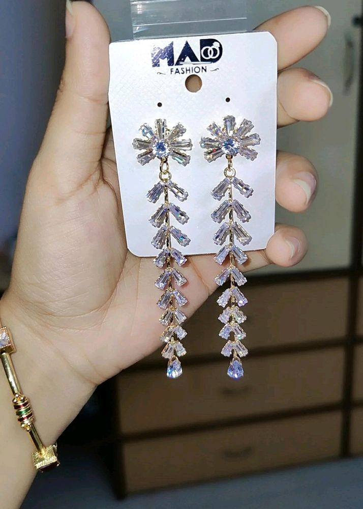 Korean Stone Sleek Earrings