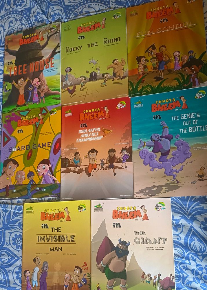 Combo Of 8 Chota Bheem Story Books