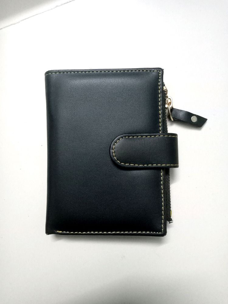 Casual Black Artificial Leather Wallet