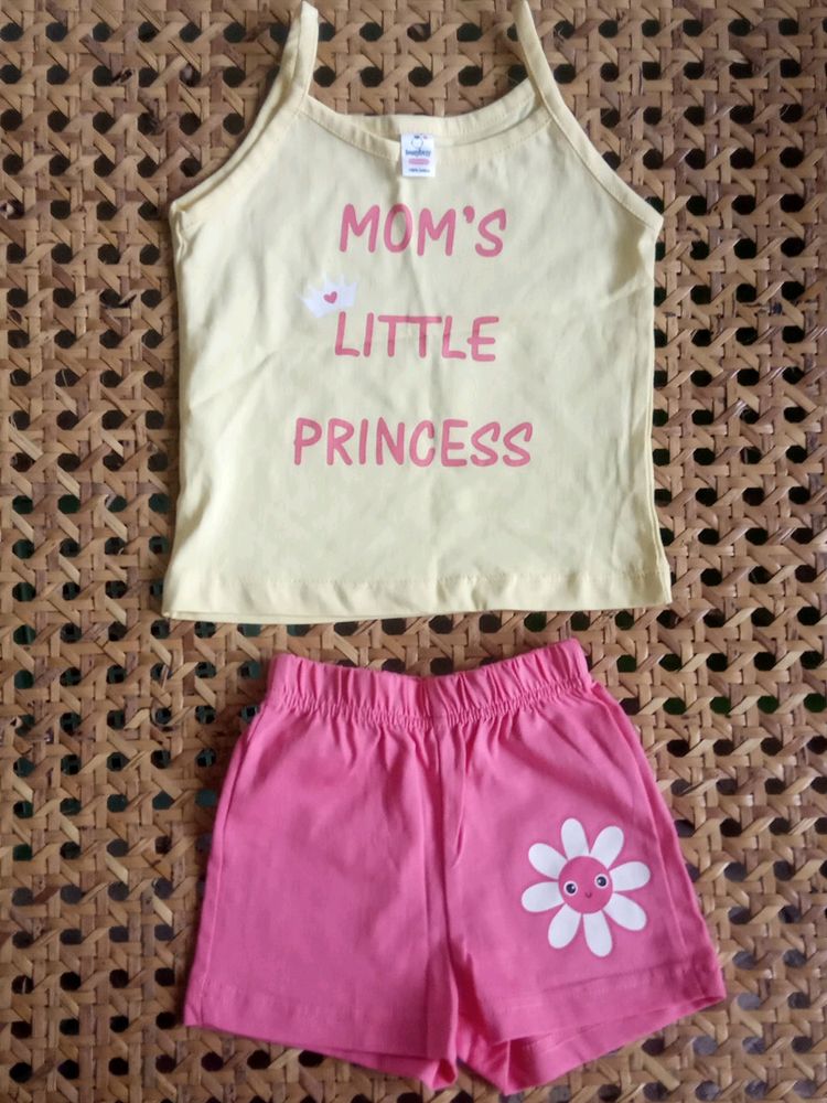 Baby Sleeveless Top And Trousers
