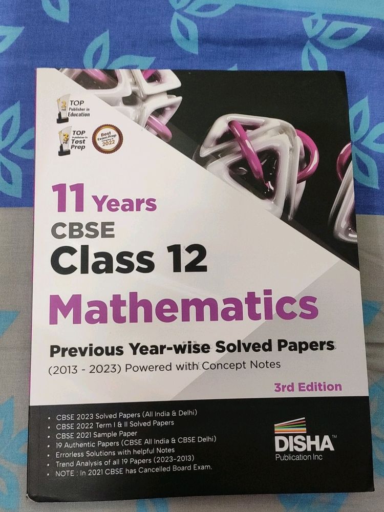 11 Years Cbse Class 12 Maths Solved Papers