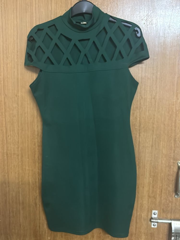 Bottle Green Bodycon Dress