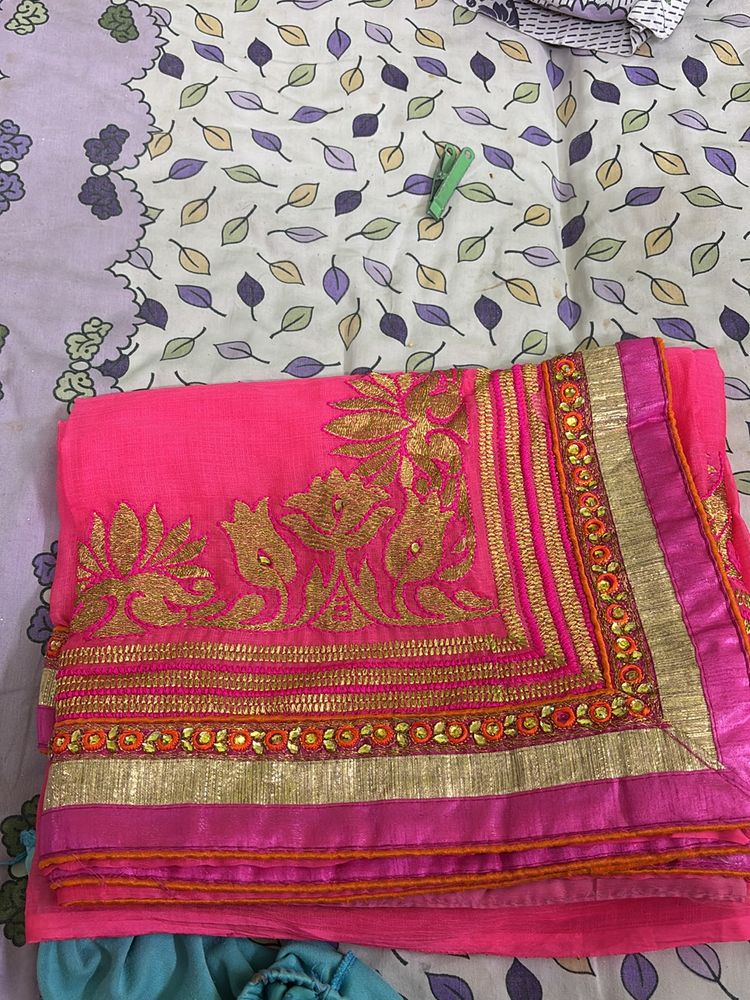 Pink Saree