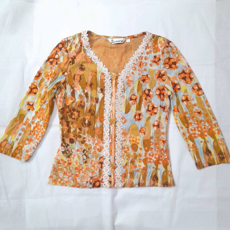 Vintage Lace Patchwork Top