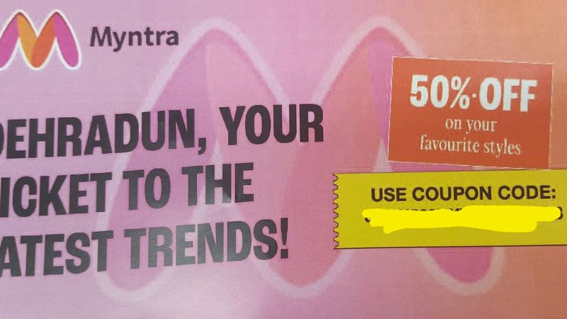 Myntra 500Rs Coupon