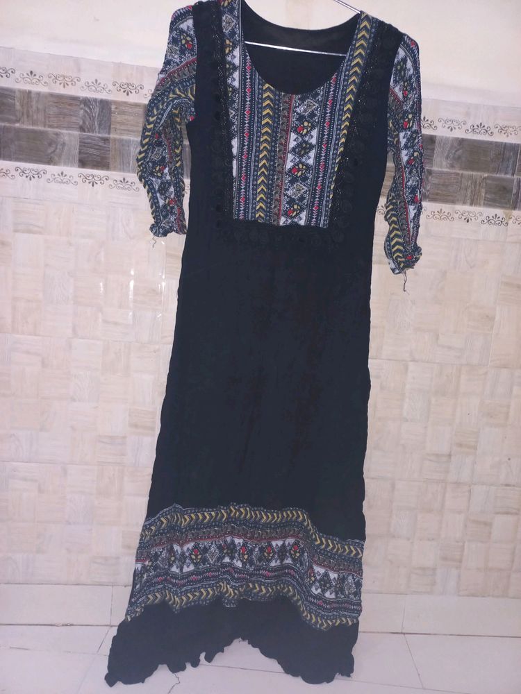 A Navy Blue Kurti