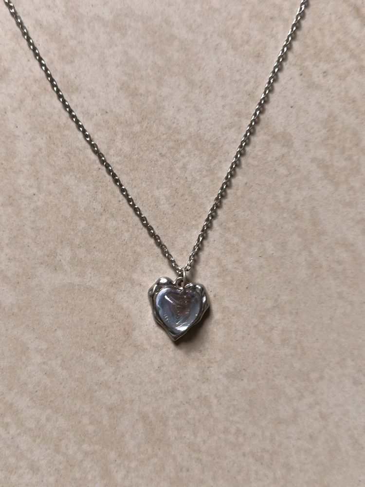 Silver Heart Neckless