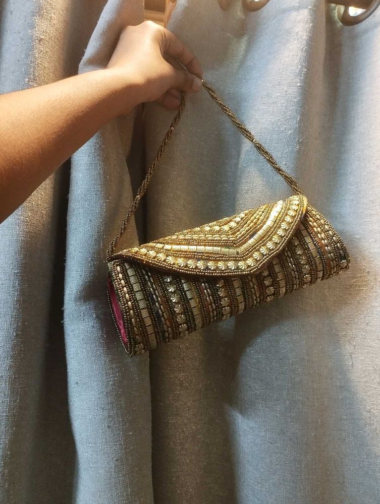 Golden Clutch Purse