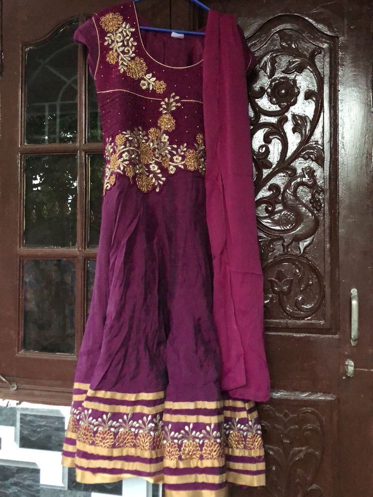 Purple Kurti Set