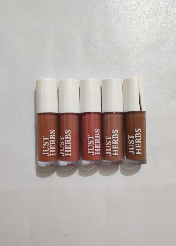 Just Herbs Mini Matte Liquid Lipstick Set Of 5