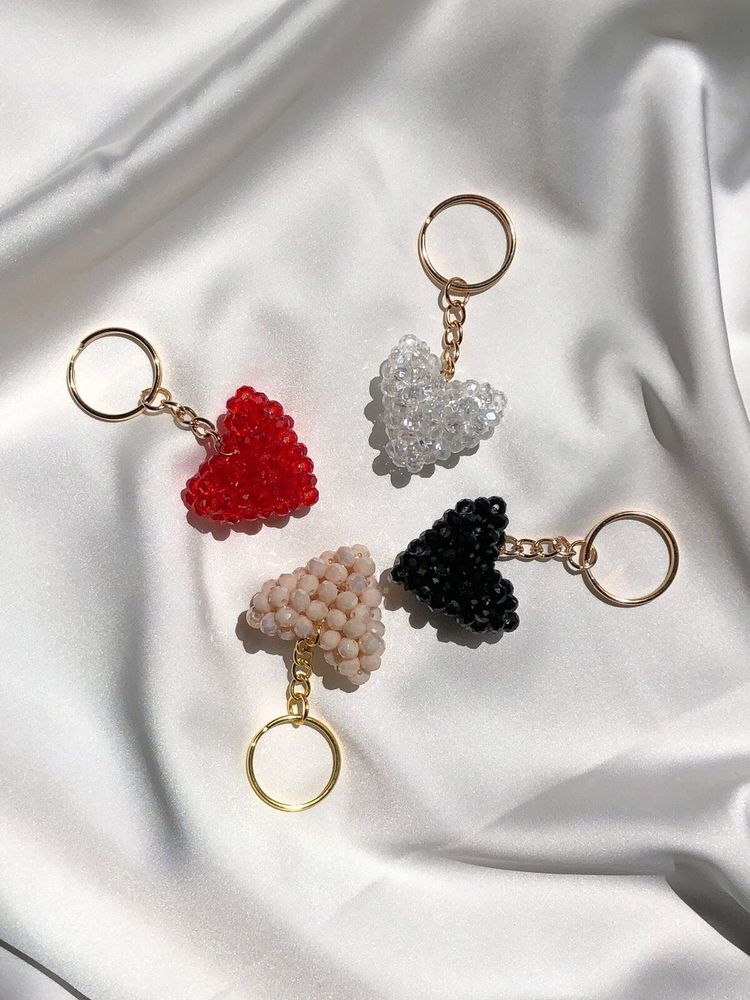 Heart Charm Keychains